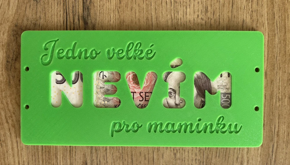 Obálka na peníze/los - NEVÍM