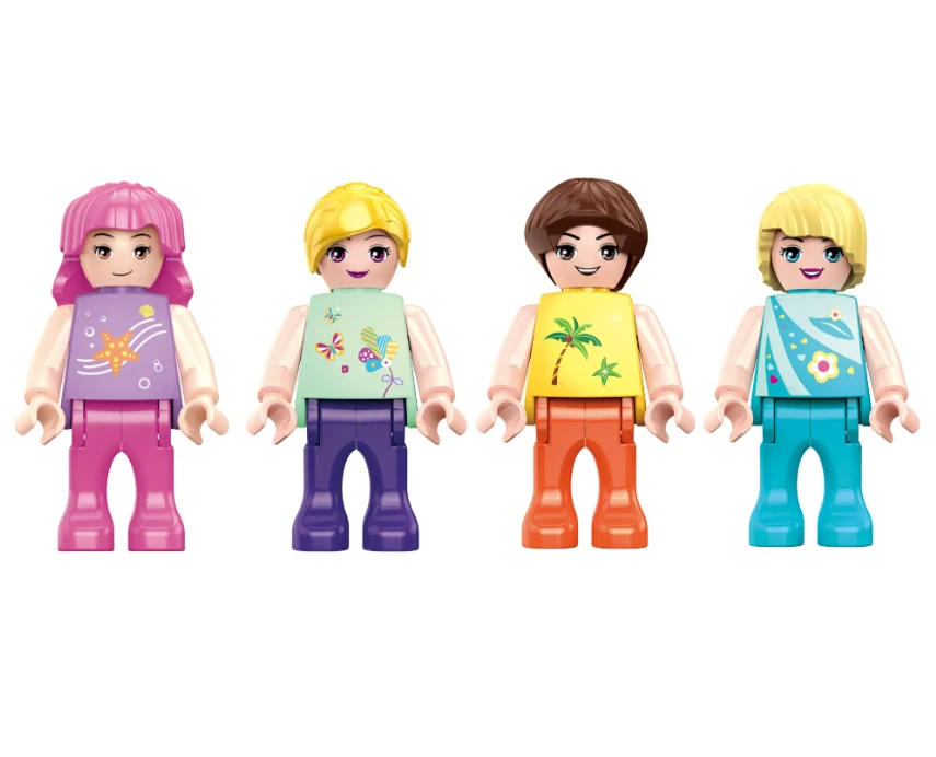 COGO stavebnice Aquapark 715 dílků – kompatibilní s LEGO® + stojánek na minifigurky ZDARMA