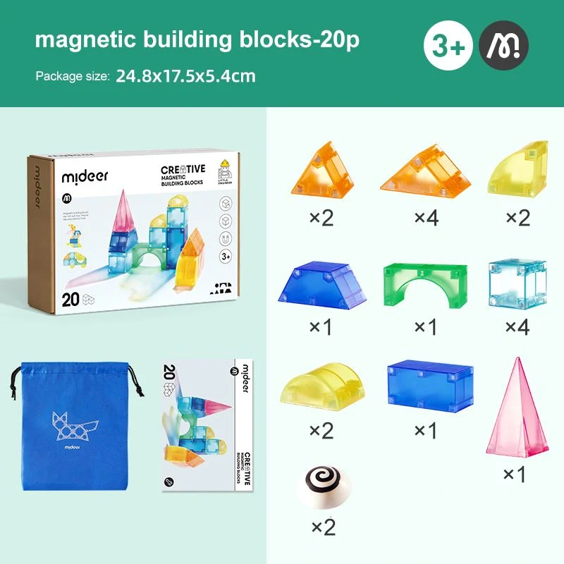 Moje první magnetická stavebnice Kostky 20 ks