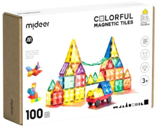 Barevná magnetická stavebnice - 100 ks